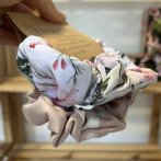 Scrunchie – růže šípková růžová - čtvrtý obrázek z galerie