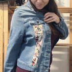 Vyšívaná bunda #075 – džínová - čtvrtý obrázek z galerie
