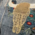 Vyšívaná bunda #093 – džínová - třetí obrázek z galerie