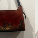 Kožená kabelka – Modrá - čtvrtý obrázek z galerie